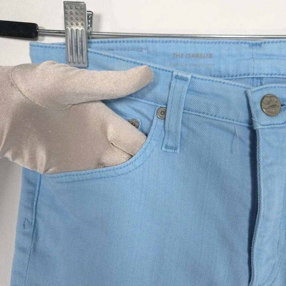 AG ADRIANO GOLDSCHMIED Women's Jeans 27R THE‎ ISABELLE HIGH RISE STRAIGHT Blue